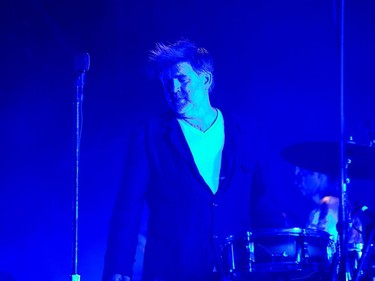 Frontman James Murphy and the rest of LCD Soundsystem on stage as day six of the RBC Bluesfest takes place on the grounds of the Canadian War Museum.