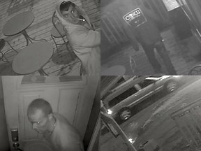 Montage of new images of suspects in a string of B&Es in the Ottawa area.