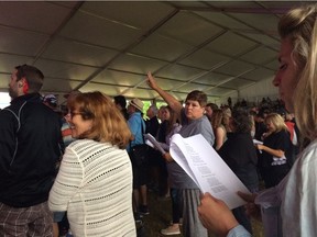 The crowd became the act at the Choir! Choir! Choir! show at Bluesfest on Wednesday, July 12, 2017.