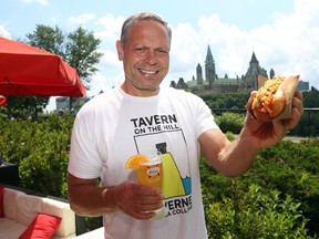 André Schad runs clothing boutiques in the ByWard Market and is also the entrepreneur behind Tavern on the Hill, a new summer patio in Major's Hill Park that sells hot dogs, ice cream and bar drinks.