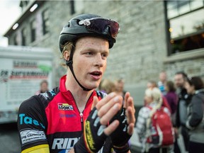 Timothy Austen following the criterium race in the 2017 Canadian road cycling championships on June 28. Photo from Timothy Austen