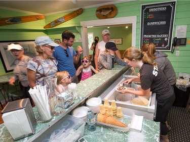 The Ice Cream Shop open to the public as the Opinicon Resort is up and running after a major renovation and restoration over the last two and half years.