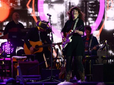 Lisa Leblanc performs during the evening ceremonies of Canada's 150th anniversary of Confederation, in Ottawa on Saturday, July 1, 2017.