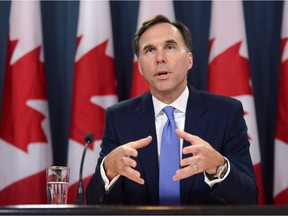 Bill Morneau Minister of Finance Bill Morneau holds a press conference at the National Press Theatre in Ottawa on Tuesday, July 18, 2017. His tax plan, says Randall Denley, is hardly fair. THE CANADIAN PRESS/Sean Kilpatrick