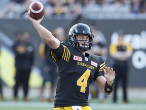 Hamilton Tiger-Cats quarterback Zach Collaros is on an 11-game losing streak as a starter, dating back to Sept. 24, 2016. The CFL record is 13.