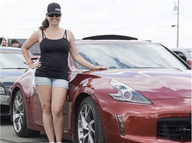 Kelly Ann with her Nissan 370Z.