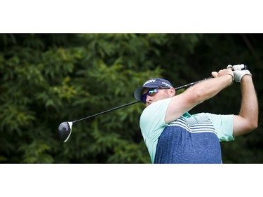 Mark Blakefield drives the ball during the National Capital Open to Support Our Troops Saturday August 19, 2017 at the Hylands Golf Club.