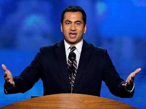 FILE - In this Sept. 4, 2012 file photo, Actor Kal Penn addresses the Democratic National Convention in Charlotte, N.C. Penn, artist Chuck Close and virtually the entire membership of the President‚Äôs Committee On the Arts and Humanities have announced their resignation. In a letter released this week, Aug. 18, 2017, 17 committee members cited the ‚Äúfalse equivalence‚Äù of President Donald Trump‚Äôs comments about last weekend‚Äôs ‚ÄúUnite the Right‚Äù gathering in Charlottesville, Va. (AP Pho