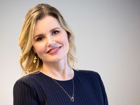 In this Aug. 18, 2017 photo, actress Geena Davis poses for a photo in New York. Davis starred with Susan Sarandon in the 1991 film, &ampquot;Thelma & Louise.&ampquot; (AP Photo/Mark Lennihan)