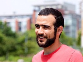 Former Guantanamo Bay prisoner Omar Khadr, 30, is seen in Mississauga, Ont., on Thursday, July 6, 2017. Lawyers for former Guantanamo Bay detainee Omar Khadr are to appear in an Edmonton court today seeking to ease his bail restrictions and grant him unsupervised visits with his sister. THE CANADIAN PRESS/Colin Perkel