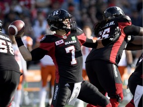 The Redblacks' offence is a work in progress, says offensive co-ordinator Jaime Elizondo. 'It’s a process knowing what Trevor (Harris) is comfortable with, what our receivers can do, what our line can protect, how we can run the ball better,' said Elizondo.