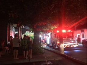 Firefighters are on the scene at a fire at 179 Armstrong St. on Wednesday, Aug. 2, 2017.