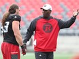 The Ottawa Redblacks' defensive line coach Leroy Blugh has had a number of health scares over the years.
