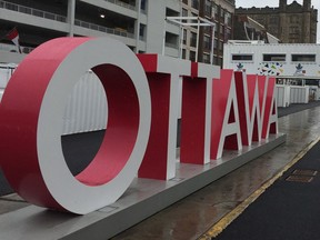 Some had commented on social media that the OTTAWA sign's placement was not ideal for photos because of the fact the background was a parking garage.