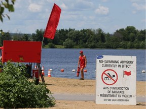 Petrie Island River Beach.