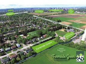 The location of RND Construction’s new development, Farmside Green at the Experimental Farm.