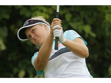 Brooke Henderson takes part in the LPGA event at the Ottawa Hunt and Golf Club in Ottawa on Sunday, June 27, 2017.   (Patrick Doyle)  ORG XMIT: LPGA 08

0827 LPGA
Patrick Doyle