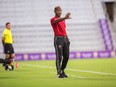 Julian de Guzman stands on the sidelines during his first game as Fury FC's interim head coach and general manager, a 3-0 loss against Orlando City B on Wednesday night in Orlando, Fla.
Mark Thor/Thunderclap Photography