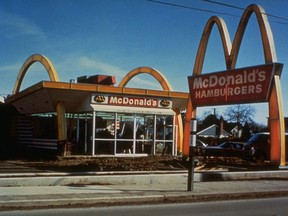 Exterior of the first Canadian McDonald's restaurant in Richmond, B.C.
