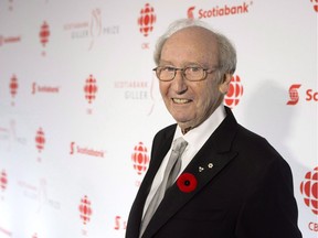 Jack Rabinovitch, founder of the Giller Prize, arrives on the red carpet at the Giller Prize Gala in Toronto on Tuesday, November 10, 2015. Rabinovitch, the beloved businessman who created the lucrative and prestigious Scotiabank Giller Prize literary award that boosted the profiles and sales of countless Canadian fiction authors, has died.