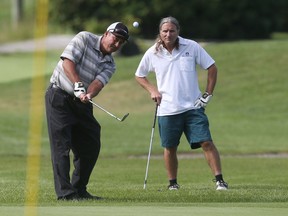 Dan Lance and Mike Lance playing at the Ottawa Sun Scramble in 2016.