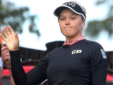 2017 Canadian Pacific Women's Open Championship opening round took place at the Ottawa Hunt and Golf Club in Ottawa Ontario Thursday Aug 24, 2017. Smith's Falls Brooke Henderson during Thursday's round.