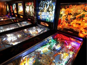 Pinball machines at the House of Targ on Bank Street in Ottawa Ontario Thursday Sept 17, 2015.