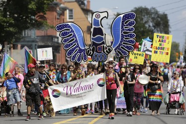 Big crowds turned out in Centretown for the annual Capital Pride parade on Sunday, Aug. 27, 2017. (David Kawai)