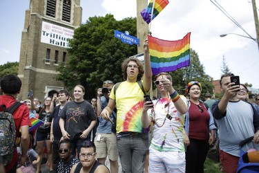 Big crowds turned out in Centretown for the annual Capital Pride parade on Sunday, Aug. 27, 2017. (David Kawai)