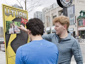 Contestants at The Amazing Race Canada during a filming of the show in Ottawa in May.