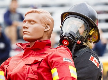 Firefighters from across the country were competing in the FireFit Canadian championships at the Canada Aviation and Space Museum on Wednesday, Sept. 6, 2017.