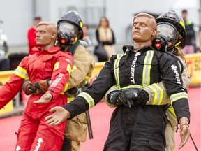 Firefighters from across the country were competing in the FireFit Canadian championships at the Canada Aviation and Space Museum on Wednesday, Sept. 6, 2017.