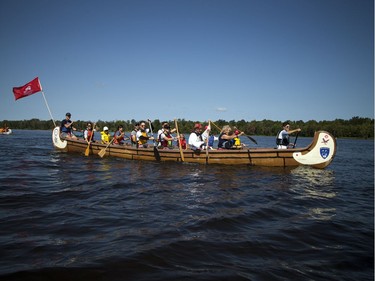 The Ottawa Riverkeeper held Ride the River family parade and picnic Sunday September 10, 2017. Various boats and boards were paddled down a stretch of the Ottawa River to celebrate the body of water that is the newest Canadian Heritage River.