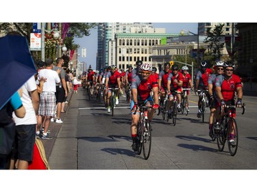 Ride to Remember cyclists roll into Ottawa on Saturday, Sept. 23, 2017.