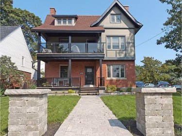 559 Parkdale Avenue: It was important for homeowner Julie Vaillant to modernize the exterior of the house, while maintaining its hundred-year-old brick ground floor.
