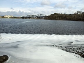 Commuters reported 'hundreds' of diapers floating in the Ottawa River Wednesday. It turned out to be foam, which occurs naturally in large and small patches in the river.