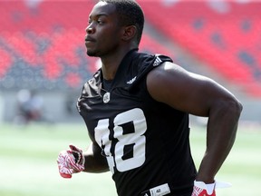 Greg Jones, during Redblacks practice at TD Place stadium in Ottawa earlier this week. Julie Oliver/Postmedia