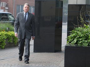 Gerry Lougheed Jr. arrives at a courthouse in Sudbury, Ont. on Wednesday September 13, 2017.