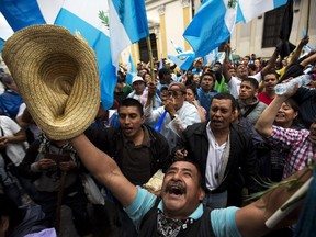 The culmination of the citizen's uprising in 500 YEARS was the bringing down of the President and Vice-President of Guatemala.