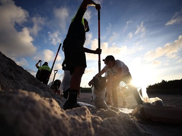 Florida Begins Preparing For Hurricane Irma

MIAMI BEACH, FL - SEPTEMBER 07: Park officials fill sand bags for residents who are preparing for approaching Hurricane Irma on September 7, 2016 in Miami Beach, Florida. Current tracks for Hurricane Irma shows that it could hit south Florida this weekend.  (Photo by Mark Wilson/Getty Images)
Mark Wilson, Getty Images