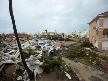 FRANCE-OVERSEAS-CARIBBEAN-WEATHER-HURRICANE

A photo taken on September 6, 2017 shows debris and damaged buildings in Marigot, near the Bay of Nettle, on the French Collectivity of Saint Martin, after the passage of Hurricane Irma. France, the Netherlands and Britain on September 7 sent water, emergency rations and rescue teams to their stricken territories in the Caribbean hit by Hurricane Irma, which has killed at least 10 people. The worst-affected island so far is Saint Martin, which is divided between the Netherlands and France, where eight of the 10 confirmed deaths took place.  / AFP PHOTO / Lionel CHAMOISEAULIONEL CHAMOISEAU/AFP/Getty Images
LIONEL CHAMOISEAU, AFP/Getty Images