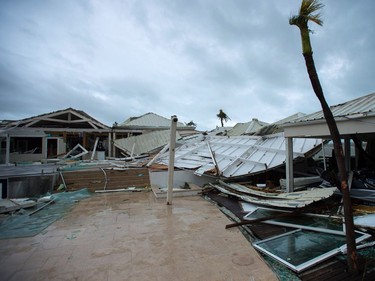 FRANCE-OVERSEAS-CARIBBEAN-WEATHER-HURRICANE

A photo taken on September 6, 2017 shows debris outside the damaged Hotel Mercure in Marigot, near the Bay of Nettle, on the French Collectivity of Saint Martin, after the passage of Hurricane Irma. France, the Netherlands and Britain on September 7 sent water, emergency rations and rescue teams to their stricken territories in the Caribbean hit by Hurricane Irma, which has killed at least 10 people. The worst-affected island so far is Saint Martin, which is divided between the Netherlands and France, where eight of the 10 confirmed deaths took place.  / AFP PHOTO / Lionel CHAMOISEAULIONEL CHAMOISEAU/AFP/Getty Images
LIONEL CHAMOISEAU, AFP/Getty Images