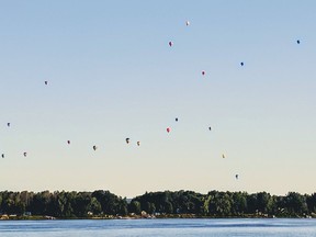 It was a perfect morning for a mass liftoff at the Gatineau Hot Air Balloon Fest Saturday.