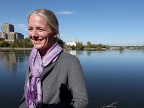 Environment Minister Catherine McKenna at the Ottawa River on Oct. 11, 2016.