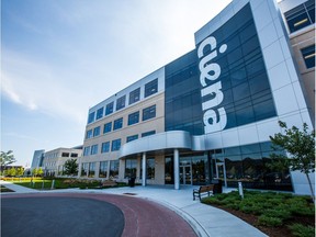Ciena's new facilities along Terry Fox, part of a campus that supports 1,600 employees and performs half the firm's global R&D.