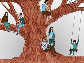 Until recently, most scientists agreed that our genetic makeup was hard-wired into our DNA. But the once-scoffed-at science of epigenetics - which proposes that newer, environmentally formed traits can be passed on to our offspring - is gaining support in traditional circles. (Illustration by Emily Eibel.)