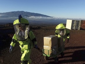 After eight months of living in isolation on a remote Hawaii volcano, six NASA-backed space psychology research subjects emerged from their Mars-like habitat on Sunday, Sept. 17, 2017. The participants are in a study designed to better understand the psychological impacts of a long-term manned mission to space on astronauts. NASA hopes to send humans to Mars by the 2030s.