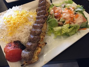 An assortment of Iranian kebabs at Persis Grill