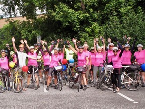 The Grassroot Grannies completed a three-day cycle in support of African grandmothers.
Photo by Frank Bohm