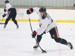 Francis Perron is back for his second pro season and hoping additional size and strength will pay off in goals and assists. Jean Levac/Postmedia

assignment#124172
Jean Levac, Ottawa Citizen